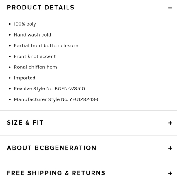 BCBGeneration Knot Front Top - Picture 2 of 4